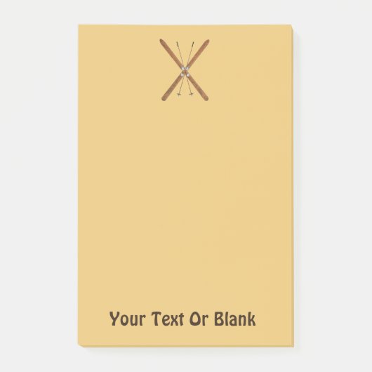 Post-it® Skis De Fond Et Polonais (Devant)