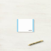 Post-it® Sky Blue Clean Professional Nom simple (Sur un bureau)