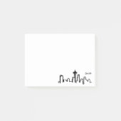 Post-it® skyline de seattle à encre noire (Devant)