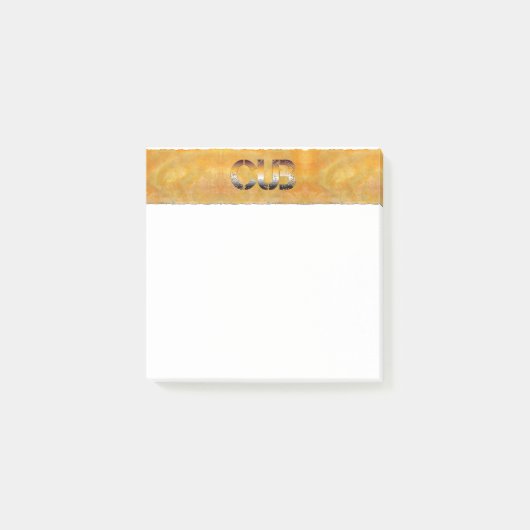 Post-it® SlipperyJoe's petit ours mot orange-brun pro (Devant)