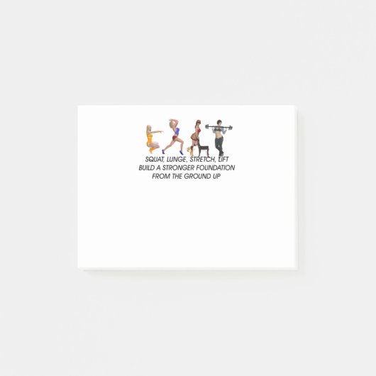 Post-it® Slogan accroupi SUPÉRIEUR (Devant)