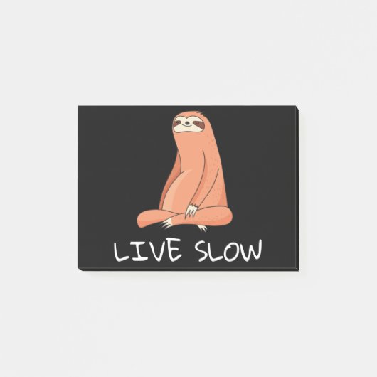 Post-it® Sloth Live Lent (Devant)
