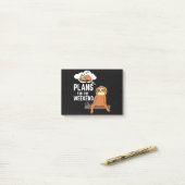 Post-it® Sloth Plans Pour Le Week-End (Sur un bureau)