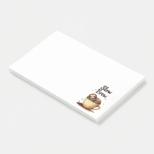 Post-it® Slow Brew Coffee Sloth (Incliné)