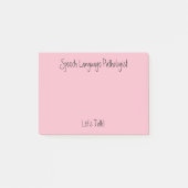 Post-it® SLP (orthophoniste) publie ses notes (Devant)