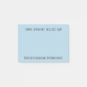 Post-it® SLP (orthophoniste) publie ses notes (Devant)