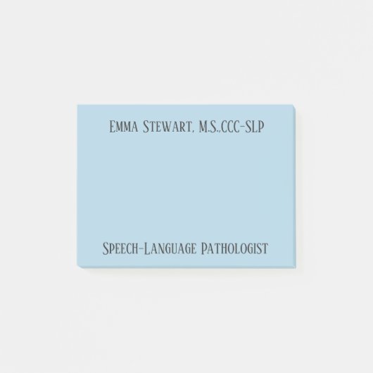 Post-it® SLP (orthophoniste) publie ses notes (Devant)