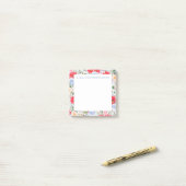Post-it® Small Sticky Note Floral Notes (Sur un bureau)