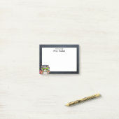 Post-it® Smart Owl Chalkboard Professeur personnalisé (Sur un bureau)