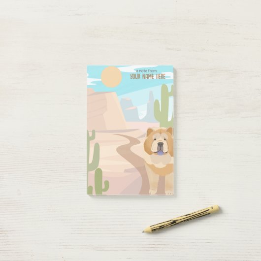 Post-it® SMOOTH CHOW Stick Notes (Sur un bureau)