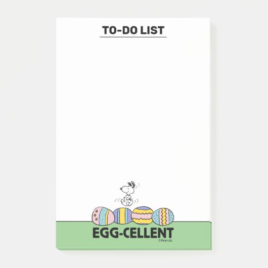Post-it® Snoopy à l'oeuf Pâques (Devant)
