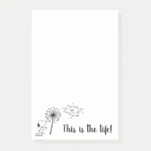 Post-it® Snoopy Avec Dandelion (Devant)