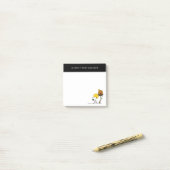 Post-it® Snoopy & Bois Nid Avec Jack O'Lantern (Sur un bureau)