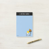 Post-it® Snoopy & Bois Nid Avec Jack O'Lantern (Sur un bureau)