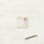Post-it® Snoopy et ballons | Ajouter vos notes post-it de n (Sur un bureau)