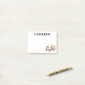 Post-it® Snoopy et Gang Play Football (Sur un bureau)