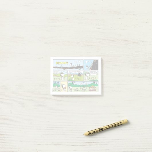 Post-it® Snoopy & Friends | Go Camping (Sur un bureau)