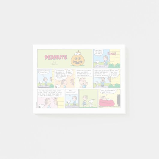 Post-it® Snoopy & Linus | Les grandes nouvelles Citrouilles (Devant)