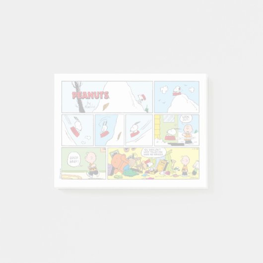 Post-it® Snoopy Sled Riding Food Dish (Devant)