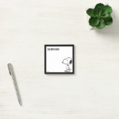 Post-it® Snoopy Smile Giggle Laugh | Add Your Name (Bureau)