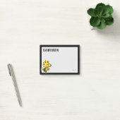 Post-it® Snoopy & Woodstock Fun & Flowers | Ajouter Votre N (Bureau)