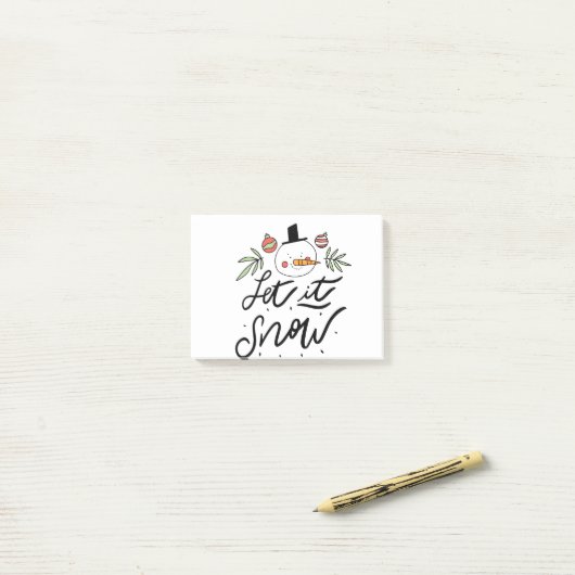 Post-it® Snowman (Sur un bureau)