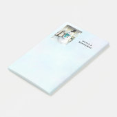 Post-it® Snowman en hiver sur la scène de Noël (Incliné)