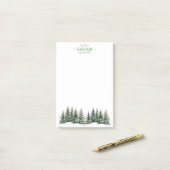 Post-it® Snowy Trees Post-it-Notes (Sur un bureau)