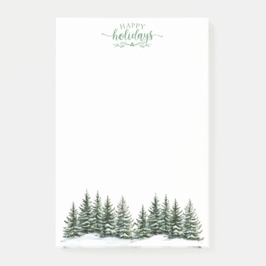 Post-it® Snowy Trees Post-it-Notes (Devant)