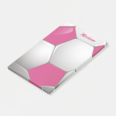 Post-it® Soccer Ball Pink and White (Incliné)