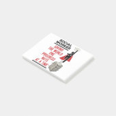 Post-it® Social Worker Funny Progress Note Social Work (Incliné)