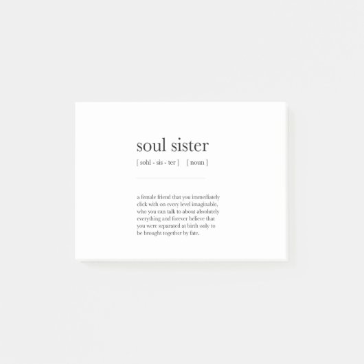 Post-it® soeur âme Définition Dictionnaire Art déco (Devant)