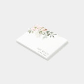 Post-it® Soft Chic Blush Pink Peony Feuilleté Botanique Flo (Incliné)