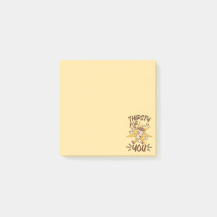 Post-it® Soif de vous drôle blague romantique rétro