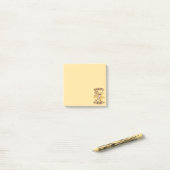 Post-it® Soif de vous drôle blague romantique rétro (Sur un bureau)