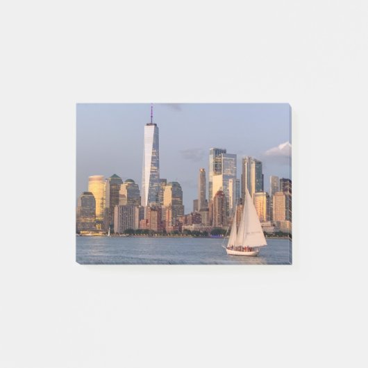 Post-it® Soirée Skyline Lower Manhattan. (Devant)