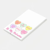 Post-it® Sois ma Saint Valentin Saint Valentin Candy Heart  (Incliné)