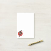 Post-it® Soleil dragon - blanc noir rouge + vos idées (Sur un bureau)