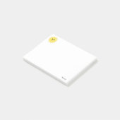 Post-it® Soleil heureux mignon sur fond blanc (Incliné)