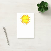 Post-it® Soleil Jaune Personnalisé Sunshine Sunny Day Post  (Bureau)
