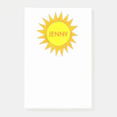 Post-it® Soleil Jaune Personnalisé Sunshine Sunny Day Post  (Devant)