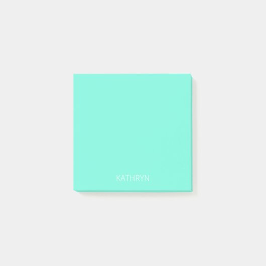 Post-it® solid rich royal mint green (Devant)