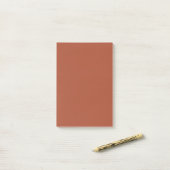 Post-it® Solide Burnt Orange (Sur un bureau)
