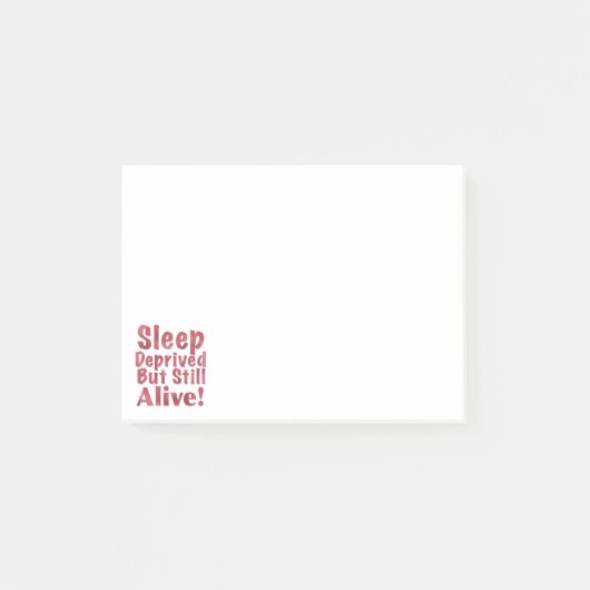 Post-it® Sommeil déshérité mais encore vivant en framboise (Devant)