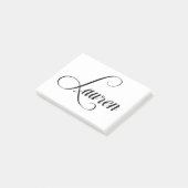 Post-it® Son Nom Est Lauren Calligraphy (Incliné)