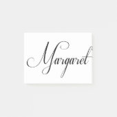 Post-it® Son Nom Est Margaret Calligraphy (Devant)