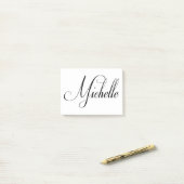 Post-it® Son nom est Michelle Calligraphy (Sur un bureau)