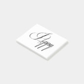 Post-it® Son nom est Poppy Calligraphy (Incliné)