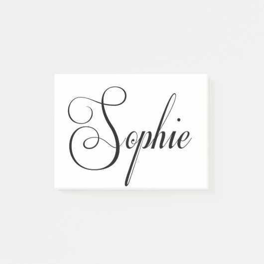 Post-it® Son Nom Est Sophie Calligraphy (Devant)