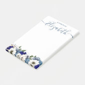 Post-it® Sophistiqué Floral Custom Navy Dusty Blue (Incliné)